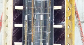 Подготовка к бетонированию готовой конструкции с применением резьбовых муфт для соединения арматуры Grad